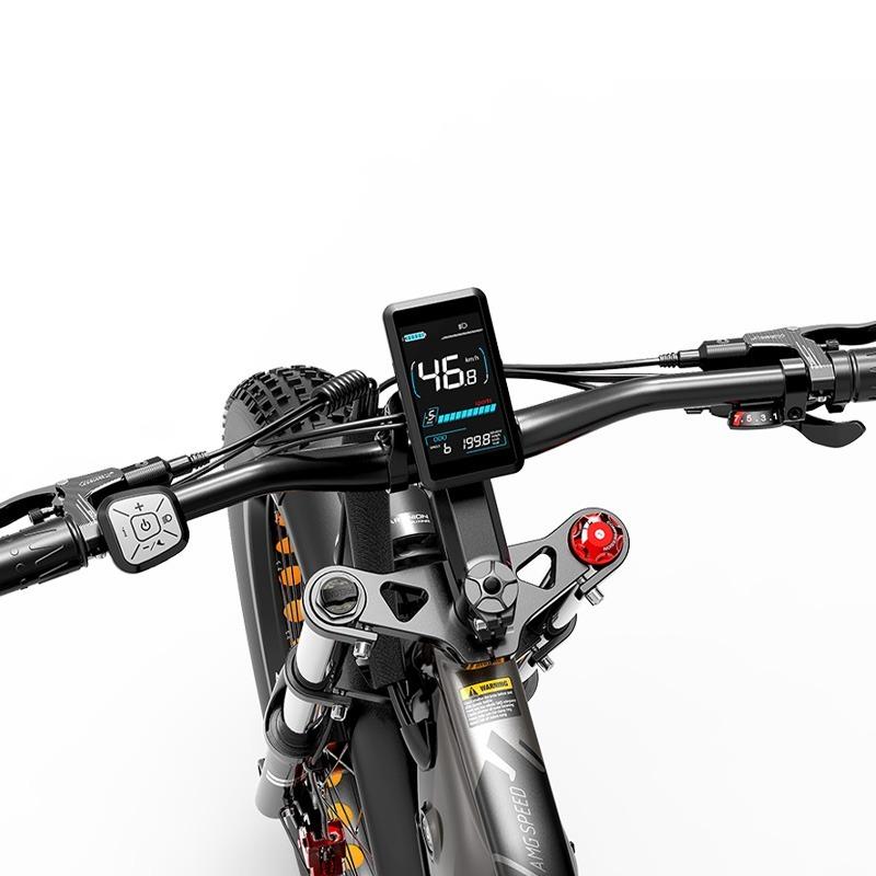LANKELEISI Silvertip8 Fat Tire E-Bike 26×4.0, 52V 20Ah Battery, 1000W Motor, Hydraulic Brake, Shimano 7-Speed, All Terrain