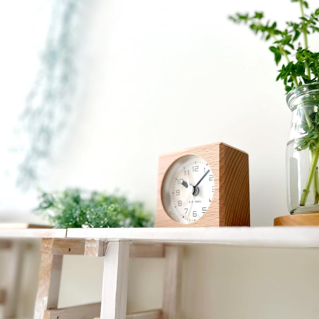 KATOMOKU Alarm Clock 7 Natural km-99NA Alarm Clock 7 X 7 X 4.1cm