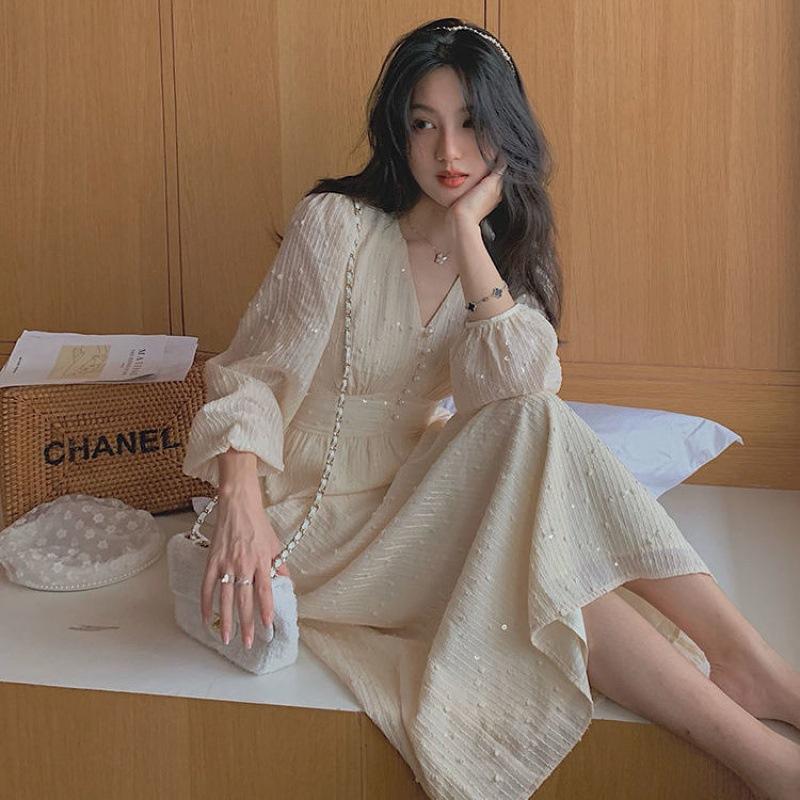 Elegant Bodycon Women's Dress for Women 2022 Summer Long Sleeve Chiffon Maxi Boho Dresses Woman Robe Femme Ladies Vestidos Mujer