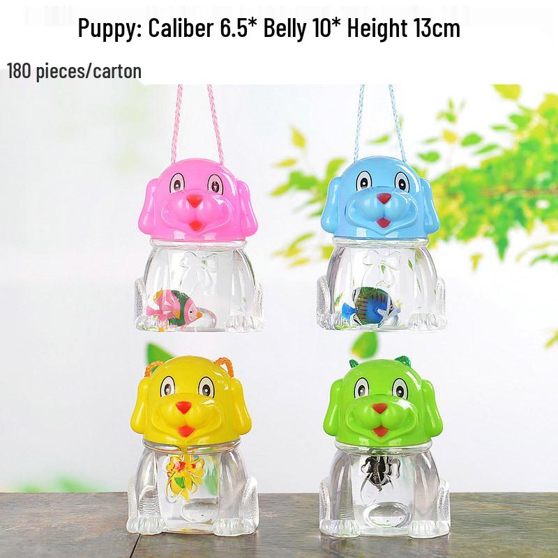 Children's Portable Transparent Pet Transport Box: Small to Large Fish/Turtle Tank