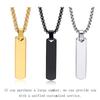 Customized Pendant Necklace Stainless Steel Hip Hop Necklace Vintage Punk Choker  Gift