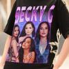 Футболка Becky G, Винтажная футболка Becky G 90-х, Футболка Becky G, Мерч-футболка Becky G,