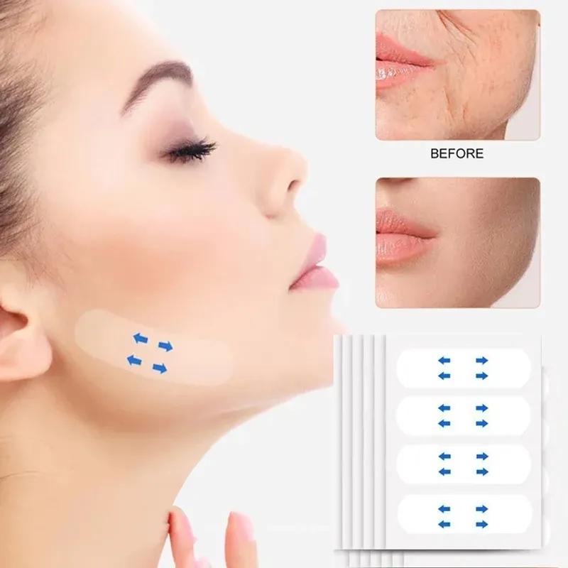 Face Lift Tape Invisible Facial Slimming Patch V Shape Chin Up Lifting Mask Beauty Sticker Anti-Wrinkle Face Slimming Band