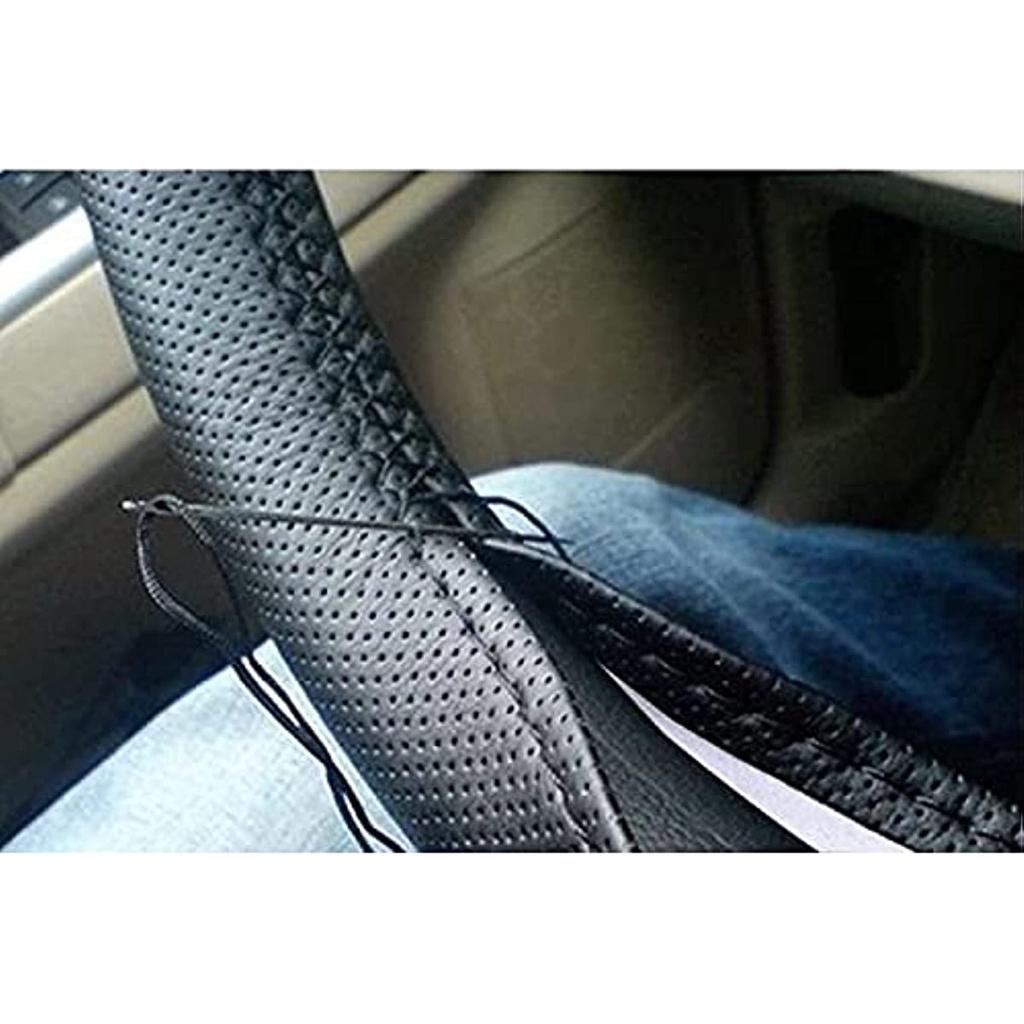 Чехлы на руль своими руками Чехол на руль Защитная пленка на руль из микрофибры с иглой и ниткой (черный) Non-Slip