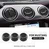 Real Carbon Fiber For Ford Mustang 2015 2016 2017 2018 2019 2020 2021 2022 2023Car Cover Panel Sticker Interior Trim Accessories