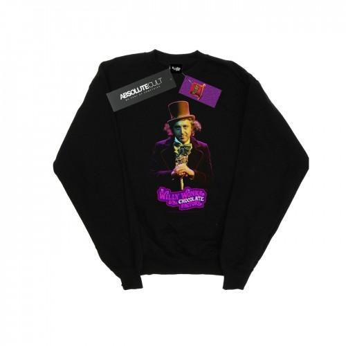 Willy Wonka And The Chocolate Factory Mens Dark Pose Sweatshirt