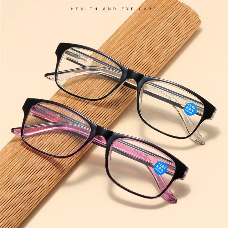 Fashion Men Women Reading Glasses Plastic Presbyopia Glasses Anti Blue Light Eyeglasses UV400