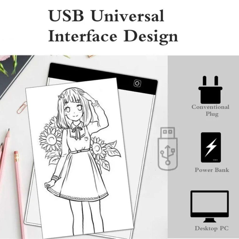 3 Level Dimmable Drawing Copy Pad Board Adjustable Led Light Pad New Animation Painting Pad
