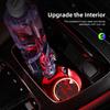 UBFMQ1 2PCS Led Car Badge Emblem Drink Cup Holder Logo Light USB Charging Luminous Coaster For Tesla Model Auto Decoration Accessories