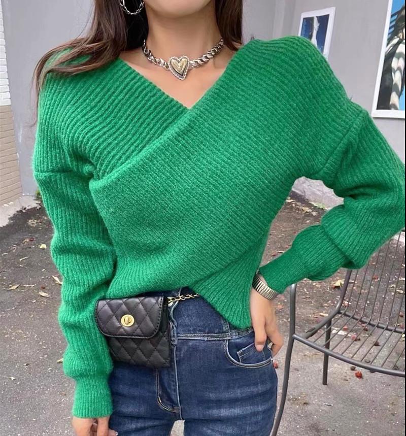 Женский короткий кардиган, вязаный свитер, осень-зима, джемпер с длинным рукавом и v-образным вырезом, кардиганы, повседневные свитера для женщин, мода