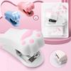 Cute Design Mini Stapler Set Multifunctional Cat Claw Stapler Durable Cat Paw Stapler  Office Use
