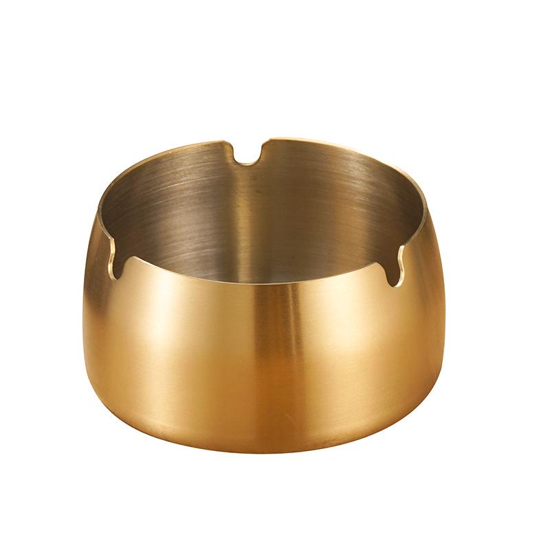 Stainless Steel Windproof Ashtray: Large, Creative Design for Home, Restaurant, and Cafe