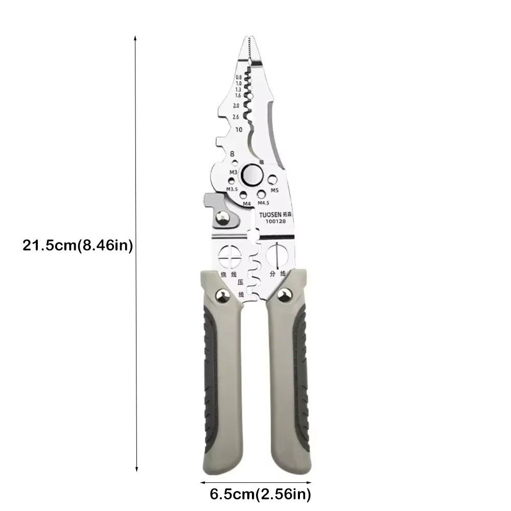 Плоскогубцы электрика высокой твердости Профессиональные электрические клещи для обжима проводов Инструмент для зачистки проводов Электрик