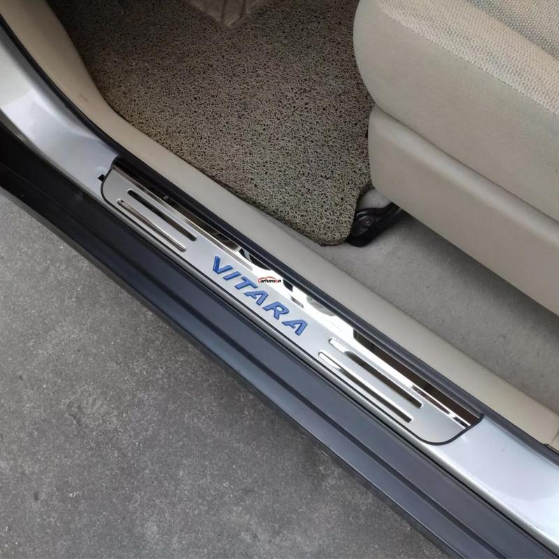 Защитные накладки на пороги для Suzuki Vitara 2015 2017 2018 Автоаксессуары Оригинальные наклейки на педали порогов