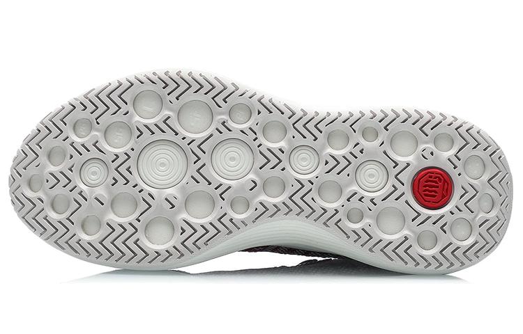 Li Ning BD5 уличная подошва нескользящая амортизация низкие баскетбольные кроссовки женские китайская живопись красный AGBR002-2