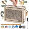 Деревянная копилка 1000/2000/3000/5000/10000 евро Копилка со счетчиком кассовые ящики сберегательные цели и коробки с числами