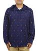 POLO RALPH LAUREN Print Hooded Long Sleeve SUPREME COMFORT Size Navy Men's Multi-Pony T-Shirt, 0107511, Small, [Used]