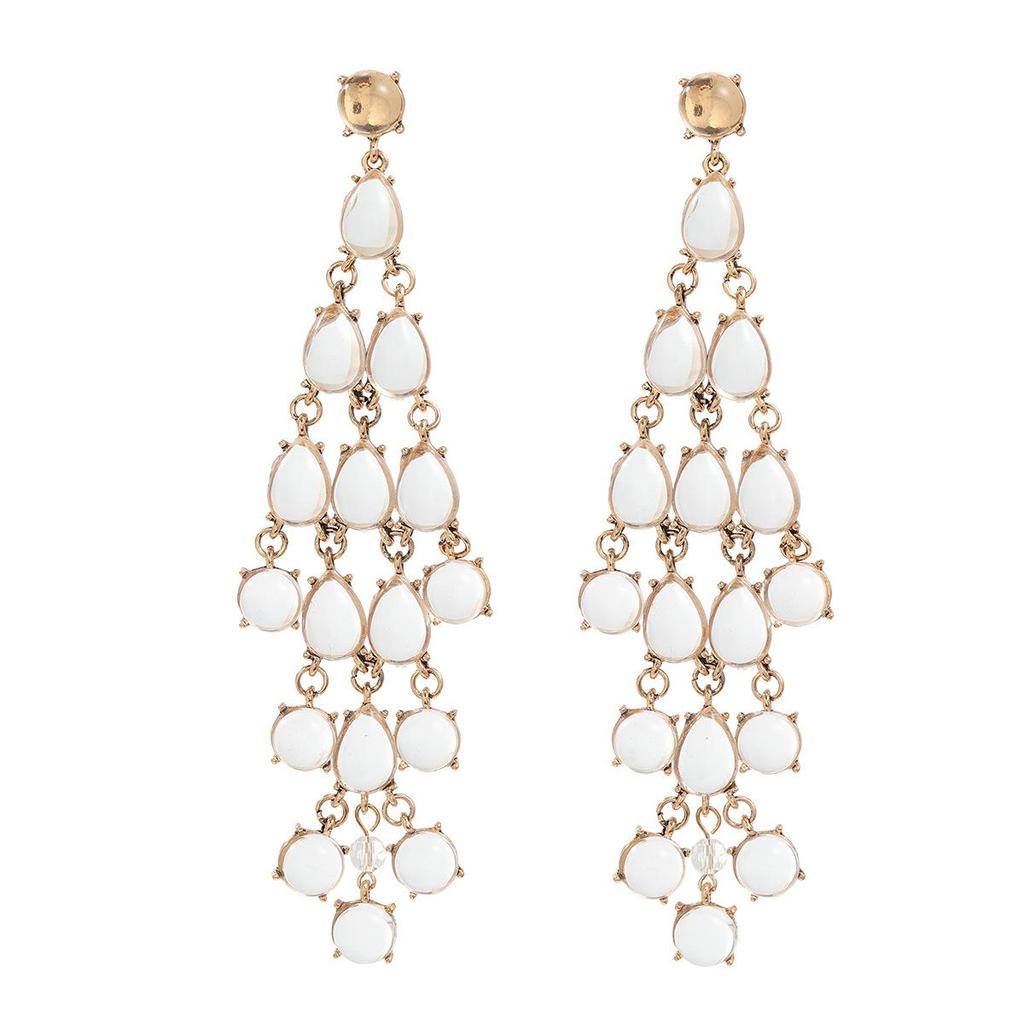 Pinkdudu Женские серьги-кисточки в стиле бохо, многослойные серьги-капли из смолы PD2176