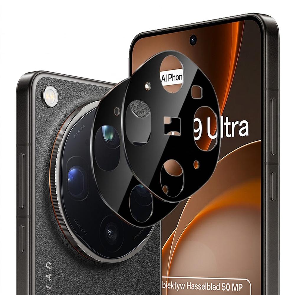 2x ERBORD Tempered Glass Camera Screen Protector for Oppo Find X9 Ultra, Black