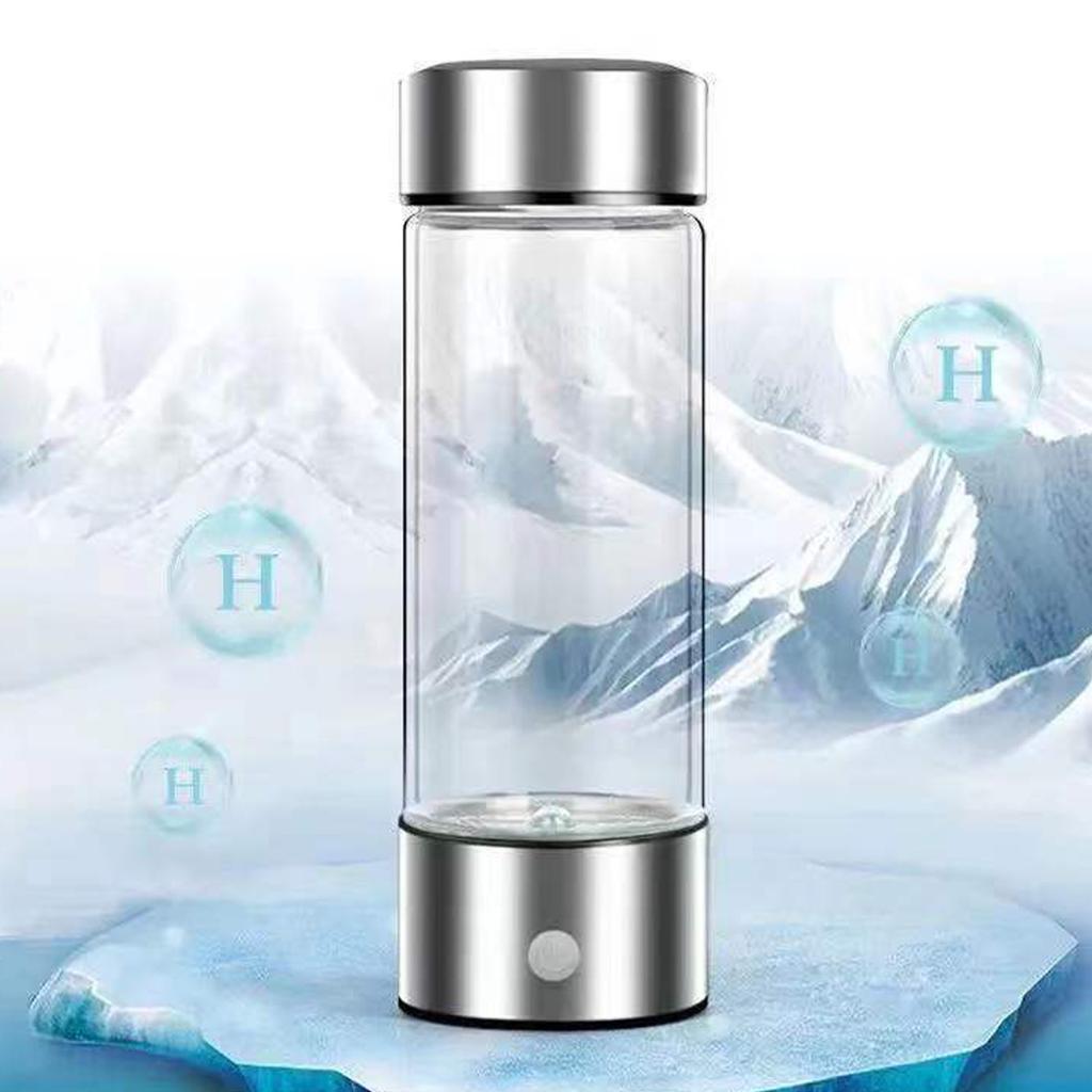 Hydrogen Water Maker Bottle 420ml USB Rechargeable Promotes Metabolism Portable Hydrogen Water