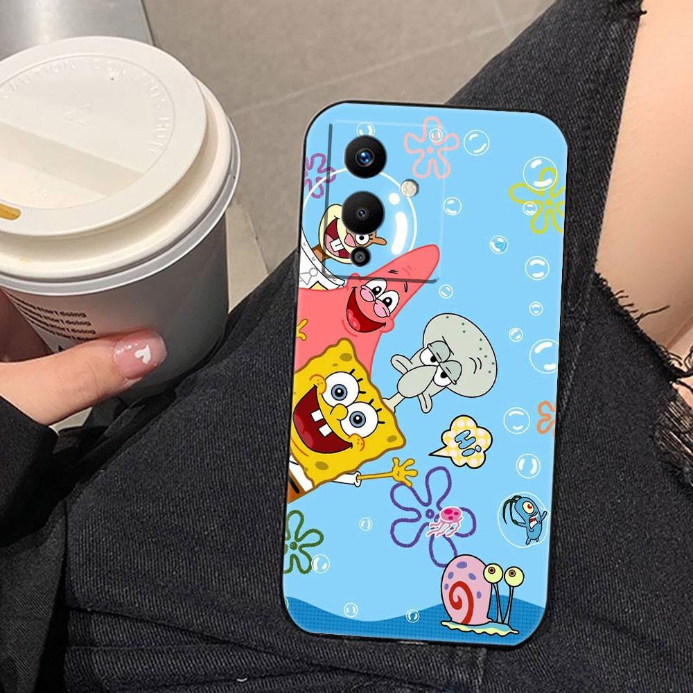 P-Patrick Star S-Spongebob Phone Case For Infinix TECNO POP SPARK SMART 6 7 8 9 CAMON 40 30 30S 15 16 17 20 20C Pro Case Cover