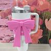 Silicone Cup Sleeve for 40oz Tumblers DIY Bow & Floral Charm Kit Non-Slip Protective Cover Dishwasher-Safe Gift for Tumbler Lovers