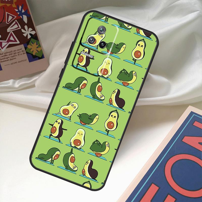 Чехол Avocado Yoga Funny Pattern для Xiaomi 14 13 Ultra 12 Lite 11T 12T 13T Pro POCO M6 X3 X5 X6 Pro F3 F5 M5s
