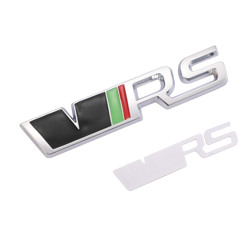 LKPP1 Car Front Grille Trunk Sticker VRS Emblem Badge Decal Accessories For Skoda Octavia Kodiaq Enyaq iV Kamiq Scala Superb Vision RS
