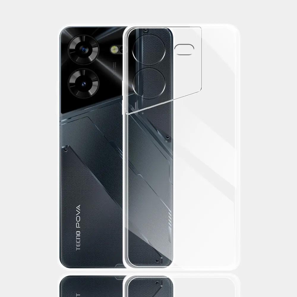 Для Tecno Pova 5 Pro Чехол Прозрачный Силиконовый Мягкий Чехол Для Телефона Tecno Pova 4 Pro Прозрачный Противоударный Чехол или Tecno Pova 3 Pova2 Funda