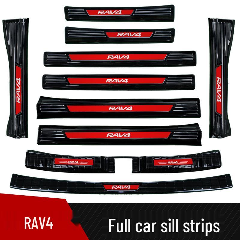 Накладка на порог из нержавеющей стали для Toyota RAV4 2024