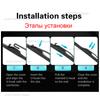 Wiper Front & Rear Wiper Blades Set For Mitsubishi Outlander MK3 2013- 2014 2015 2016 2017 Windshield Windscreen 26"+18"+12"