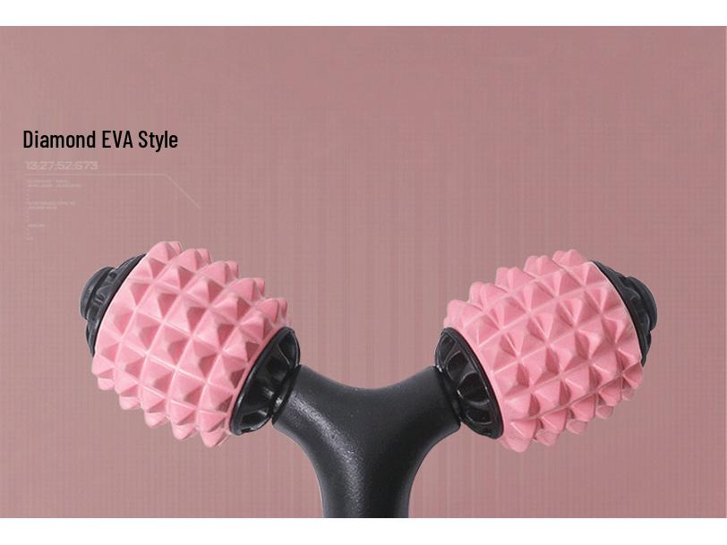 Силиконовый массажный ролик для йоги: Ролик для расслабления мышц Фитнес-аксессуар - Массажное колесо Y-образной формы