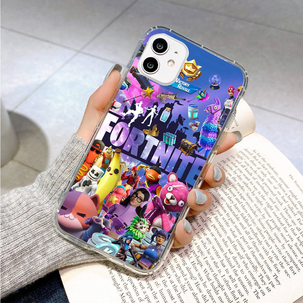 Чехол для Samsung A04 A14 A23 A34 A54 M23 M33 M52 M53 Realme 10 9 C30S C35 C55 VIVO Y02S Y21 Y51 X80 Pro Прозрачный чехол FI3 Fortnite Funny
