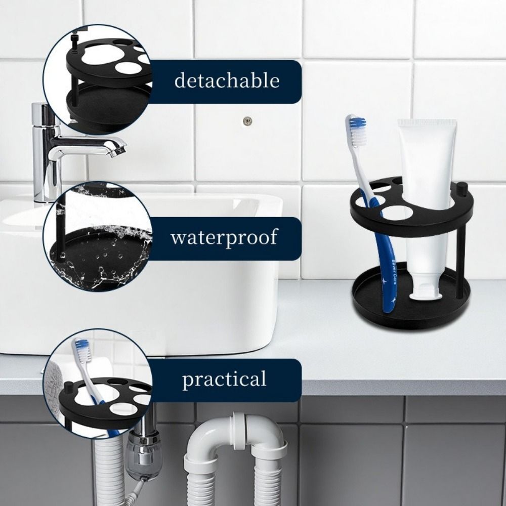 Anti-slip Electric Toothbrush Holder Space Saving Toothbrush Rack Shower Accessories