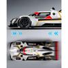 1/24 BMW M Hybrid V8 Super Racing Металлическая модель автомобиля Звук и свет Детская игрушка Коллекционная вещь Подарок на день рождения