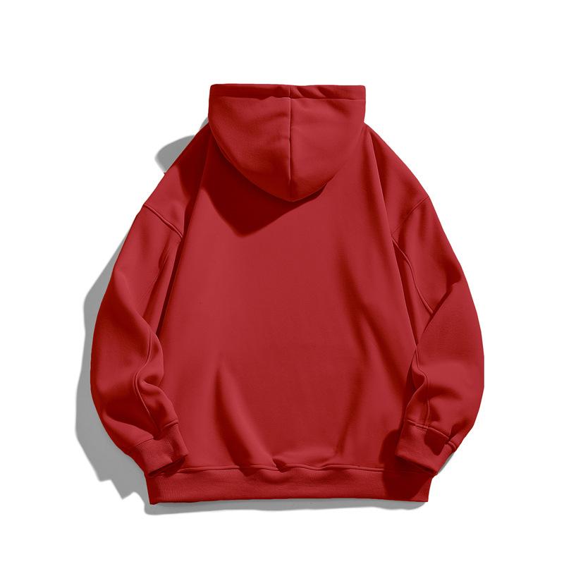 Sweater Men's Spring and Autumn Trendy Ins Loose Velvet Hooded Men's Long-sleeved T-shirt