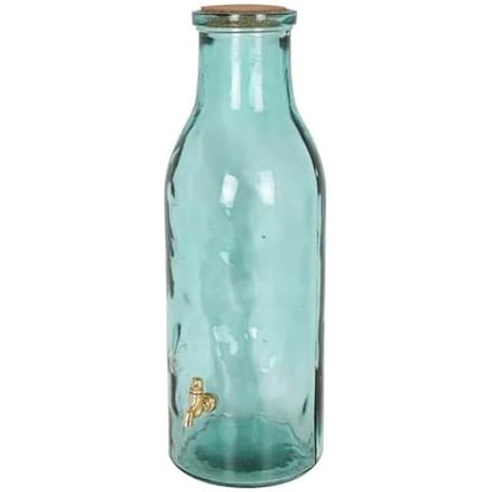 Bouteille Vitreuse 5L - LA MEDITERRANEA - Olivar - Transparent - Avec Robinet