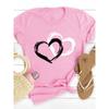 Fashion Love Heart Print Women T Shirt Casual Graphic Printed Clothes Female Shirt Short Sleeve Lady Streetwear Lover Tee
