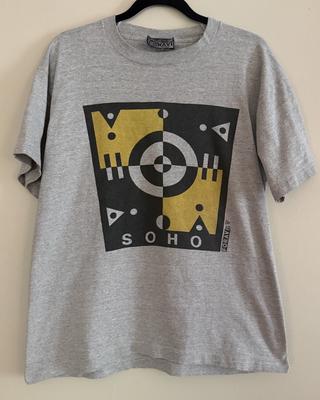 Vintage 1988 Foravi New York SoHo Art Graphic T-Shirt L Unisex T-Shirt