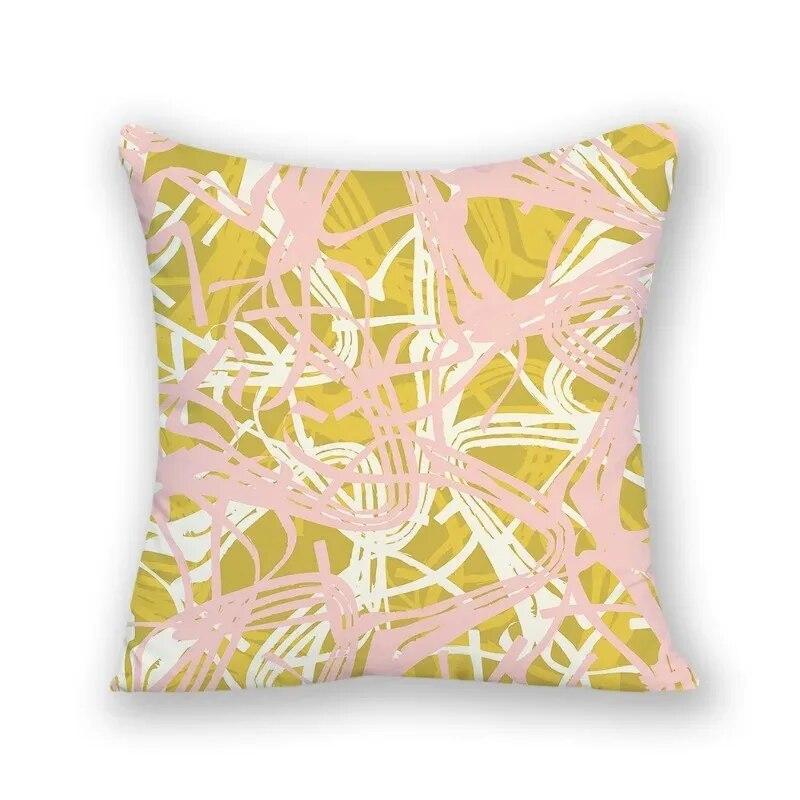 Роскошный домашний декор, чехол для офисного дивана, простой чехол для подушки с абстрактным узором в полоску, декоративная наволочка