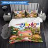 3PCS Waybuloo Adventures Bedding Set,Including 1pc Duvet Cover And 2pcs Pillowcases Perfect for Bedroom, Dormitory, Fan Christmas gift