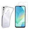 Shockproof Case - Phonillico® - Samsung Galaxy A16 4G/5G - Flexible - Transparent - 2 Tempered Glass