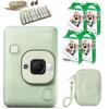 Instax Mini LiPlay Green with Original Case, 40 Films, and Garland (4-Piece Set)