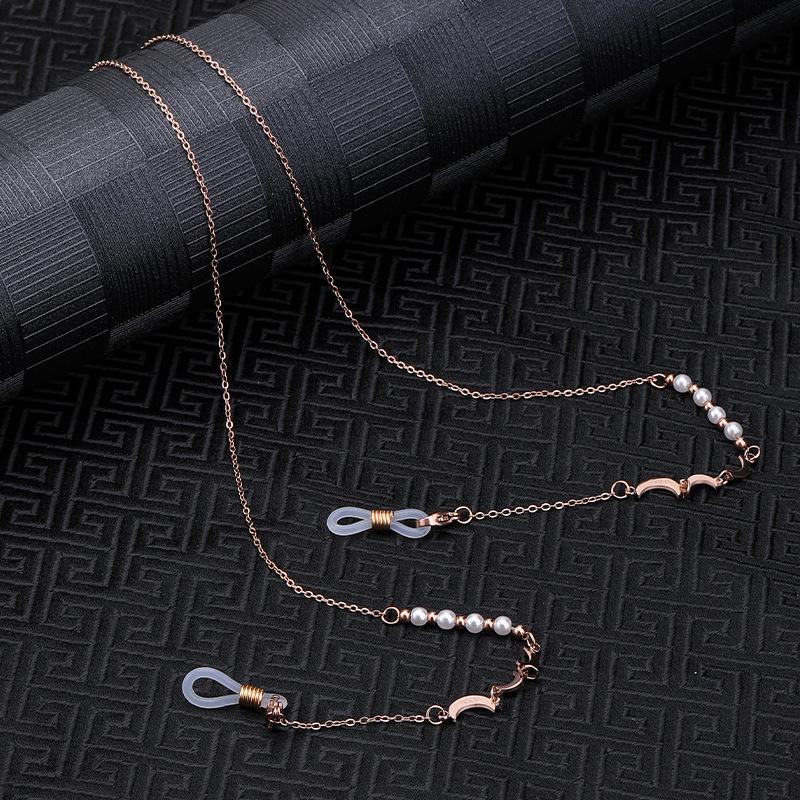 Multi-color Anti-slip Eyeglass Case with Chain and Cloth for Prescription and Reading Glasses