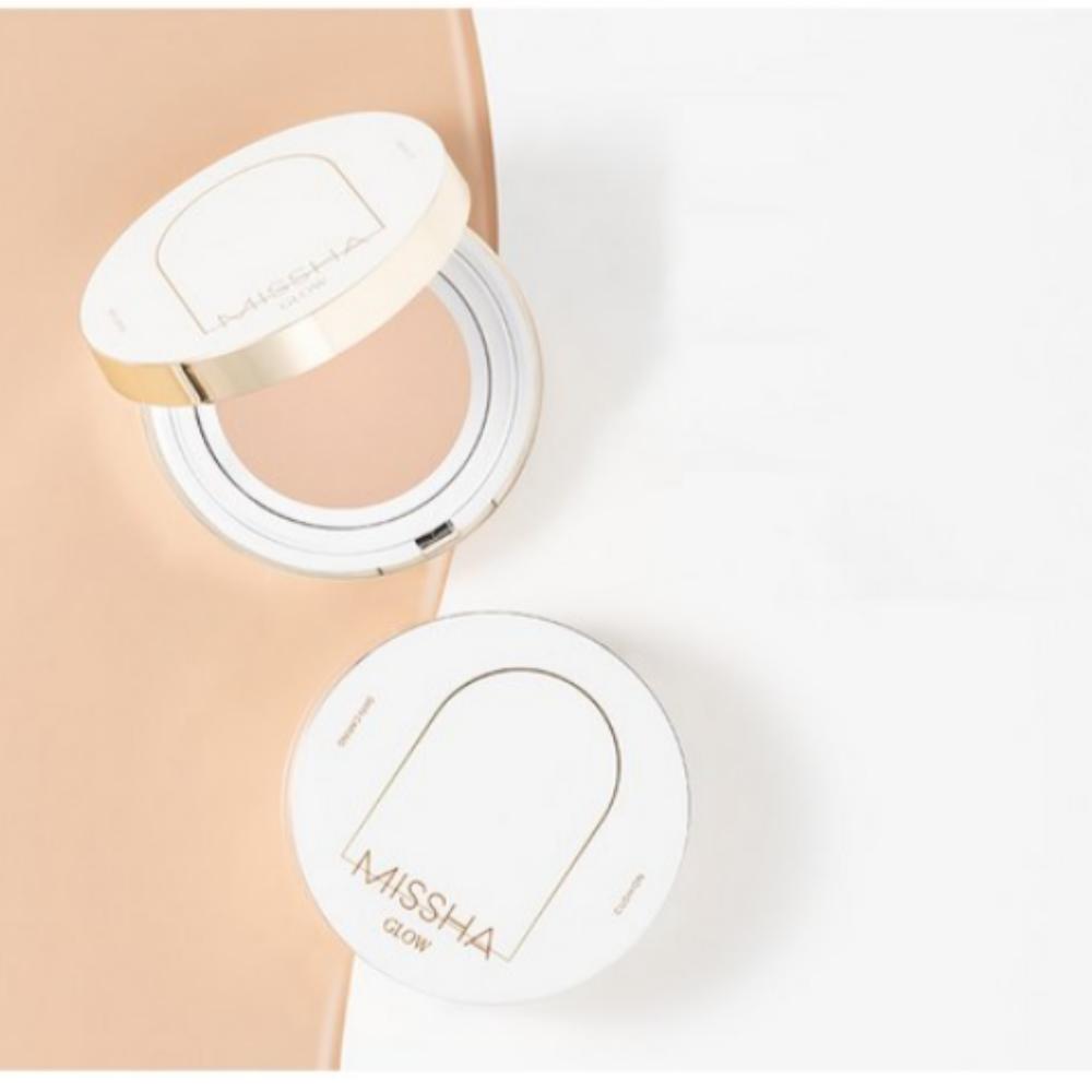 MISSHA Тональный кушон Glow Light 13г, Оттенок 21 Светлый