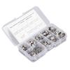 70Pcs Single Ear Hose Clamp Kit Stainless Steel Stepless 9 Specifications Hose Clamp Assortment Kit
