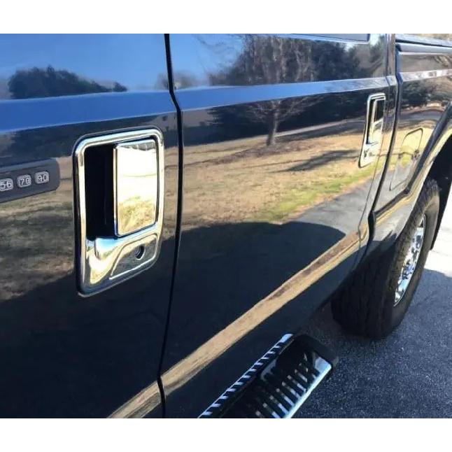 Накладки Хромированные Накладки на Ручки Дверей для Ford F250 F350 F450 SUPER DUTY 1999-2016 (4 двери) - С замочной скважиной для пассажирской двери