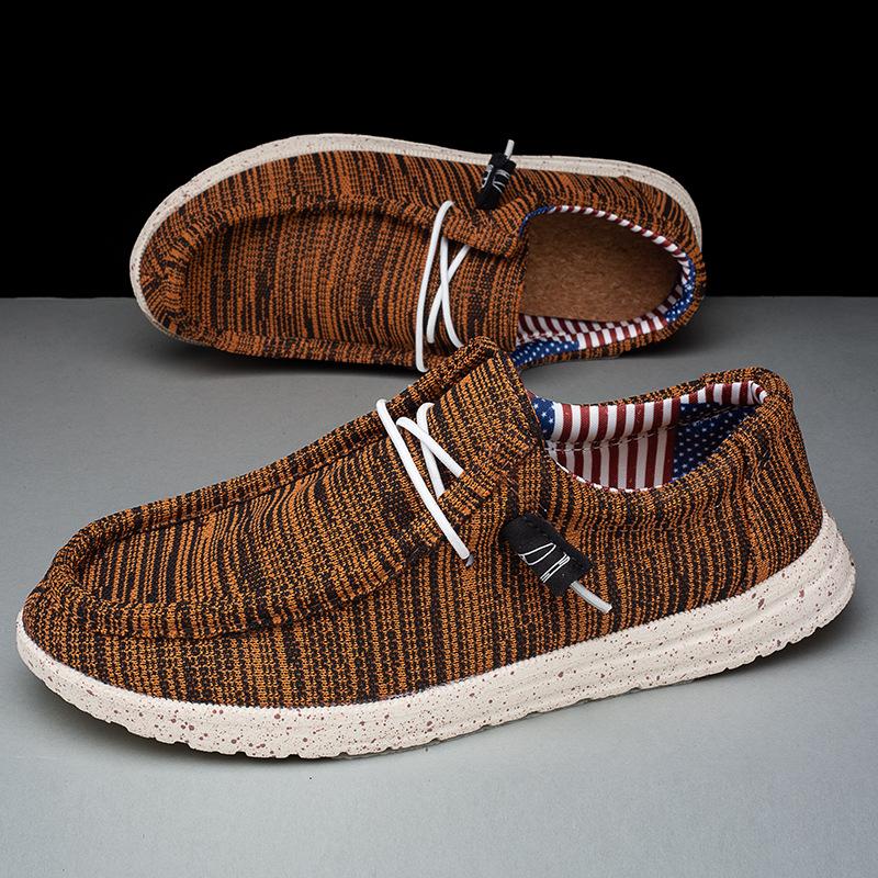 Large size men's shoes fashion casual men breathable light lazy light canvas shoes