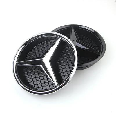 3D Эмблема на решетку автомобиля Звезда Значок Передняя решетка для Mercedes Benz W204 W205 W213 X253 A B C E S CLA GLB GLC GLE GLS Аксессуары