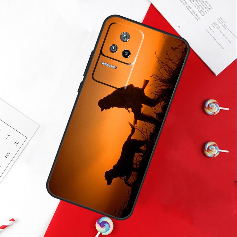 Чехол для телефона Xiaomi 15 Ultra 13 14 11T 12T 13T 14T Pro POCO X7 Pro X3 X5 X6 M6 F5 F6 Pro с рисунком Охотник Мужчина Собака для рыбалки
